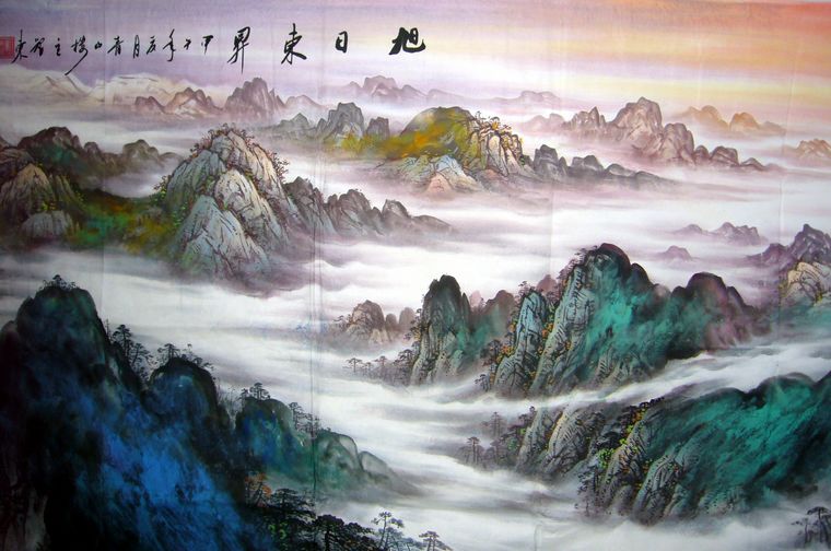 八尺名家山水画