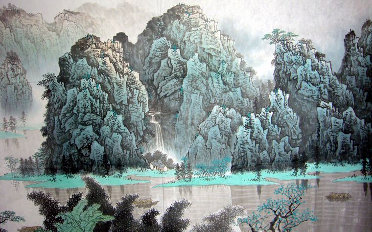 小丈二国画山水