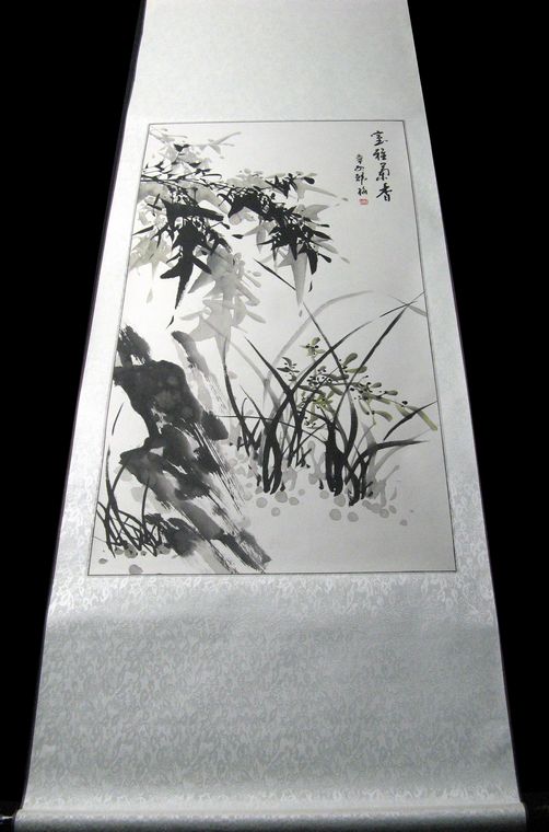 梅兰竹菊字画